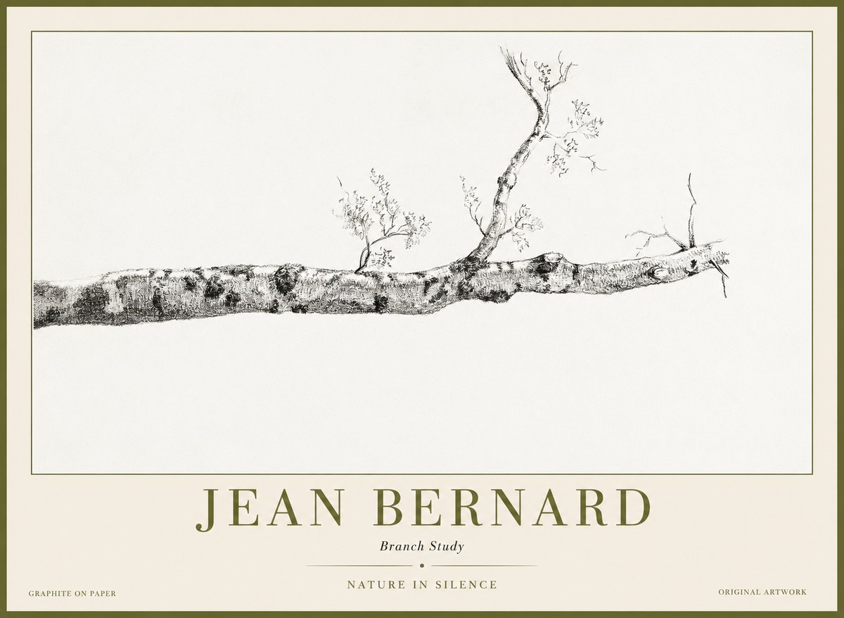 Jean Bernard Tree Branch Study No2 - Poster