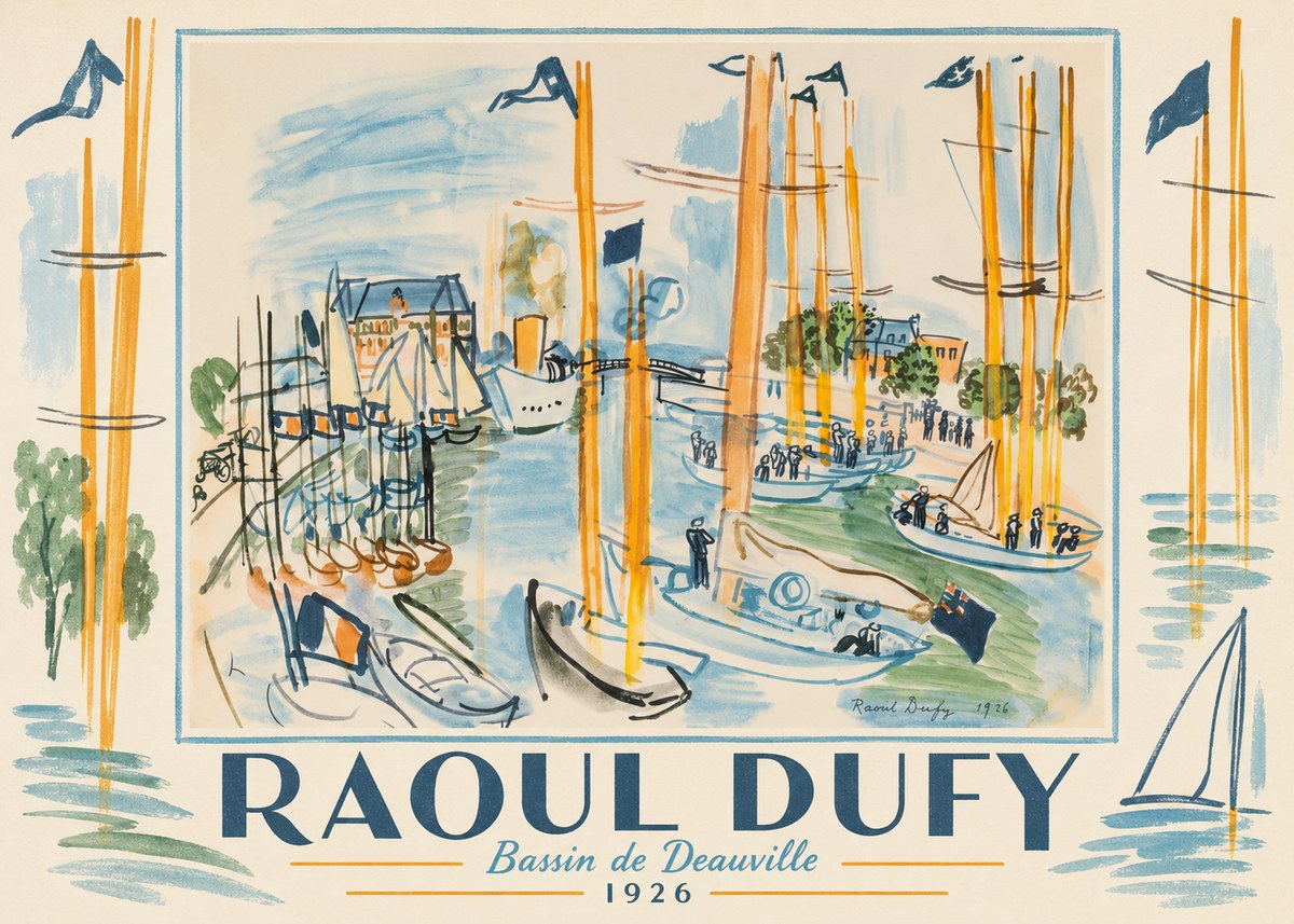 Raoul Dufy Bassin De Deauville No1 - Poster