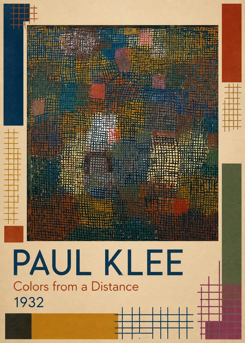 Paul Klee Colors from a Distance No1 - Poster