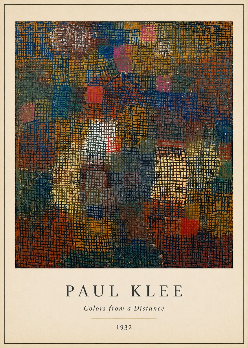 Paul Klee Colors from a Distance No4 - Poster