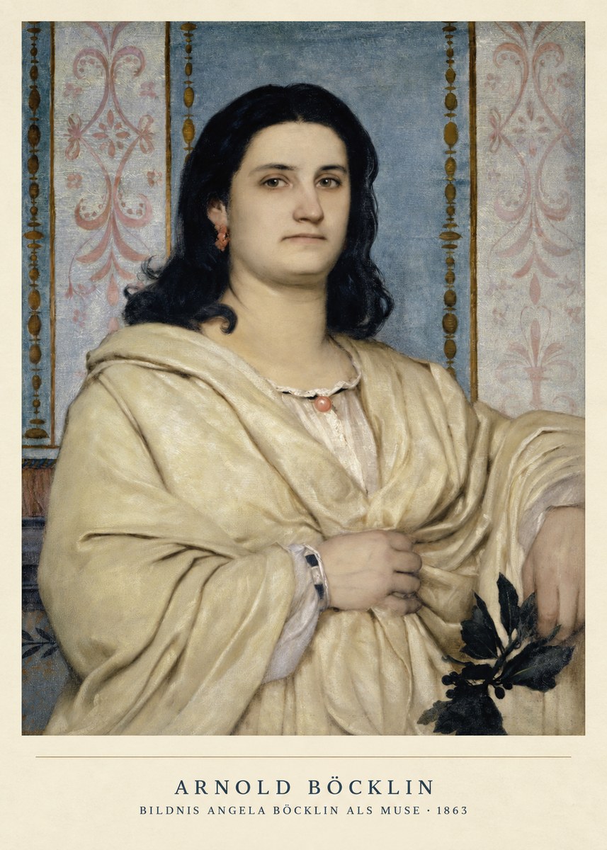 Arnold Böcklin Bildnis Angela Böcklin Als Muse No2 - Poster