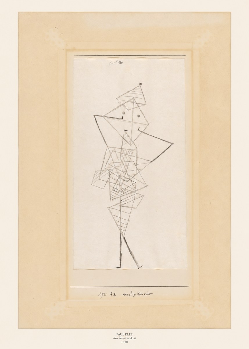 Paul Klee Aus Ängstlichkeit No6 - Poster