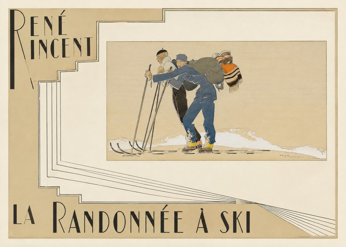 René Vincent La Randonnée À Ski No6 - Poster