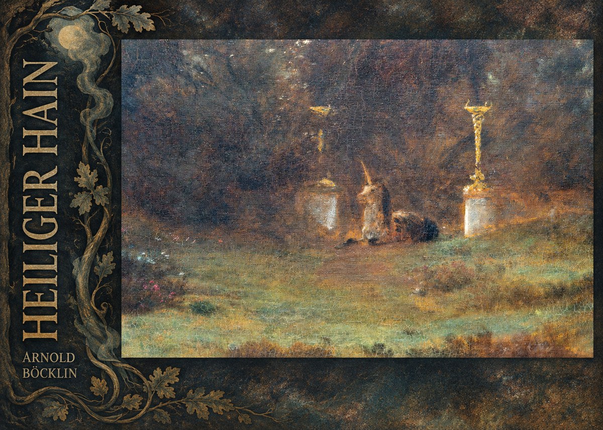 Arnold Böcklin Heiliger Hain No6 - Poster