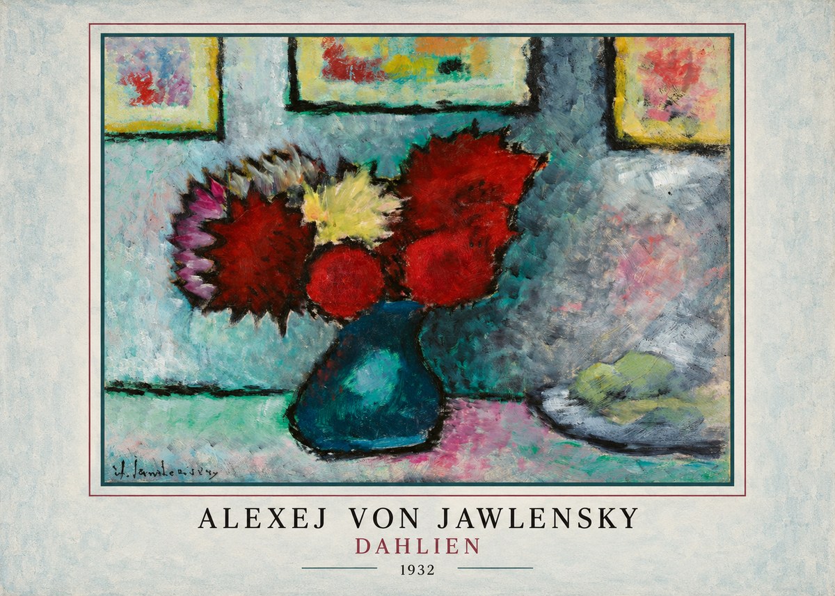 Alexej von Jawlensky Dahlien No3 - Poster