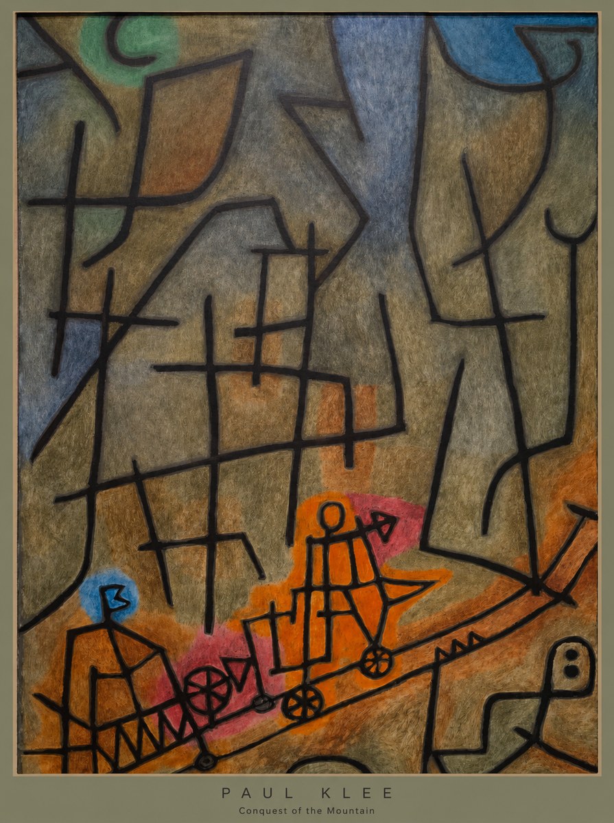 Paul Klee Conquest of the Mountain I No6 - Poster
