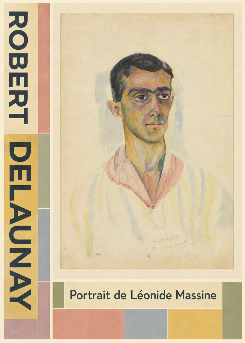 Robert Delaunay Portrait De Léonide Massine No5 - Poster