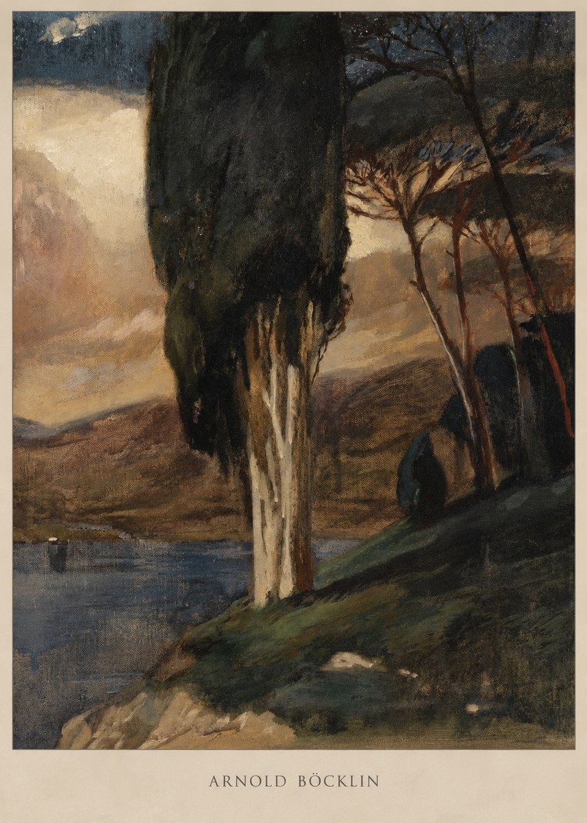 Arnold Böcklin Villa by the Sea II No2 - Poster