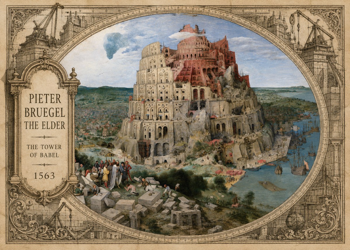 Pieter Bruegel The Tower of Babel IX No4 - Poster