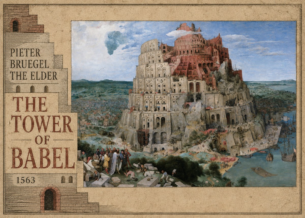 Pieter Bruegel The Tower of Babel IX No6 - Poster