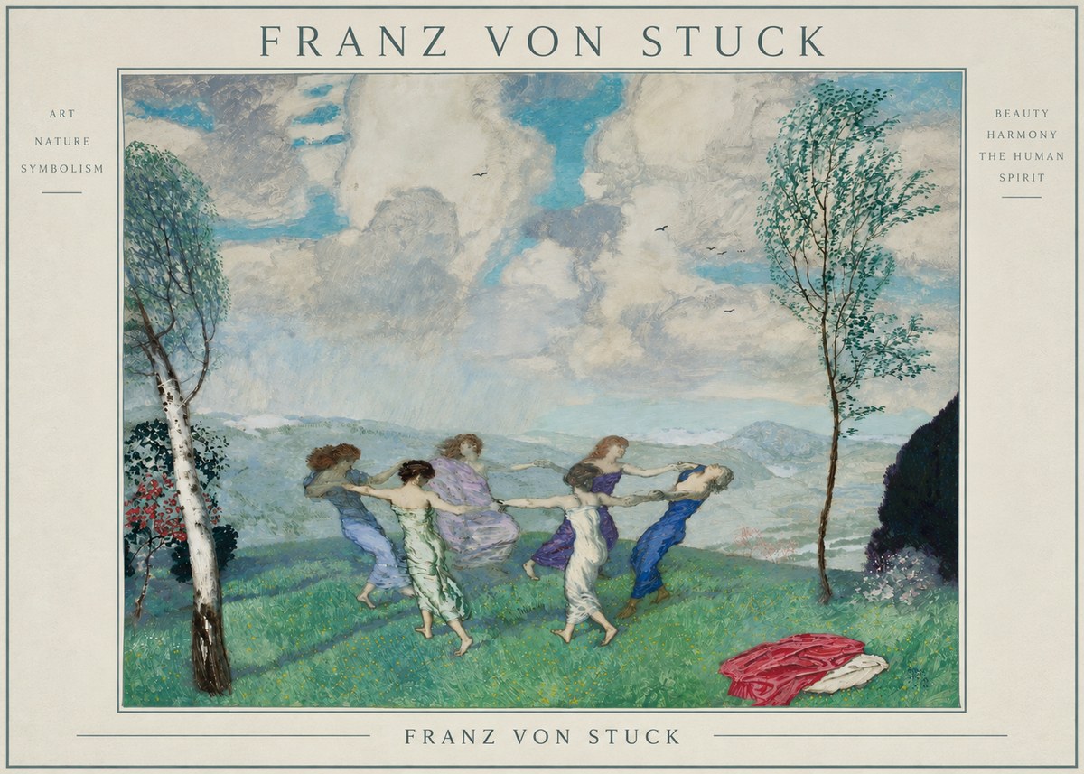 Franz von Stuck Spring Dance No3 - Poster