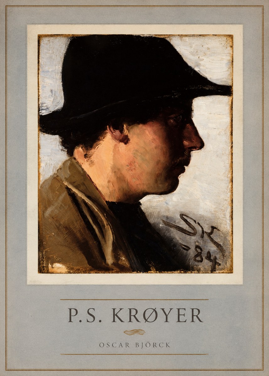 P.S. Krøyer Portrait of Oscar Björck No4 - Poster