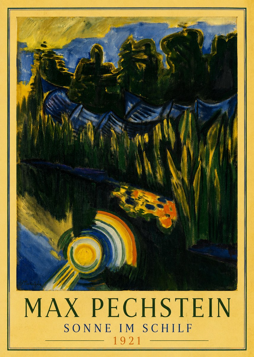 Max Pechstein Sonne Im Schilf No3 - Poster