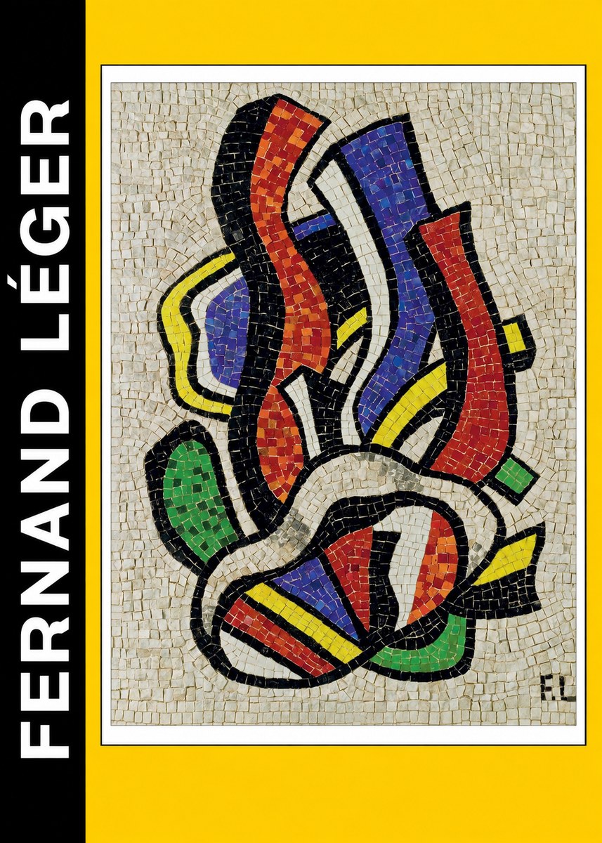 Fernand Léger Abstract Mosaic No3 - Poster