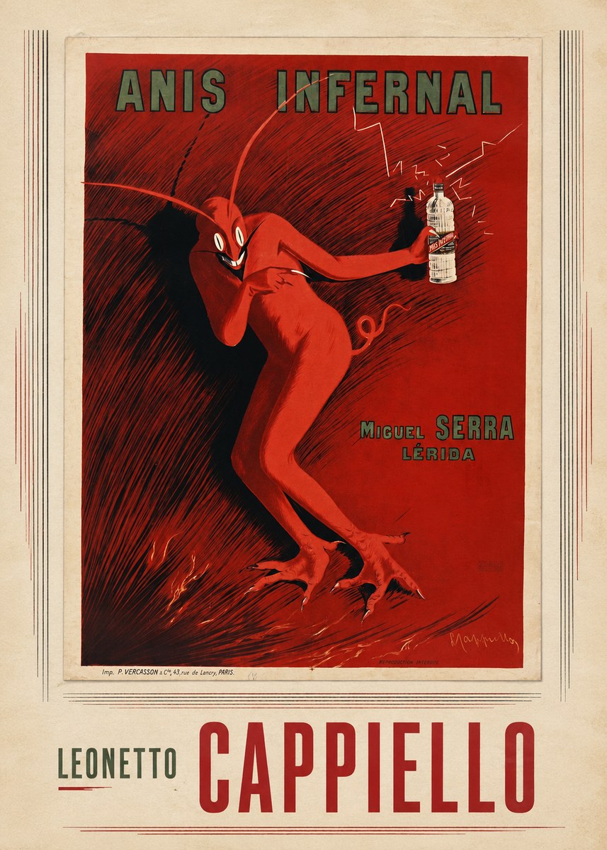 Leonetto Cappiello Anis Infernal II No4 - Poster