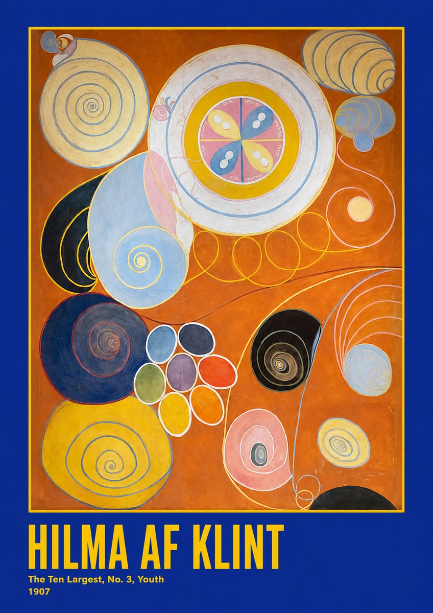 Hilma af Klint The Ten Largest, No. 3, Youth No2 - Poster
