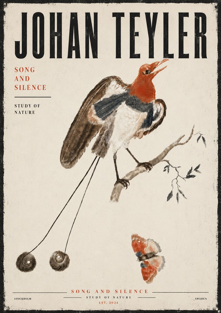 Johan Teyler Song and Silence - Study of Nature No6 - Poster