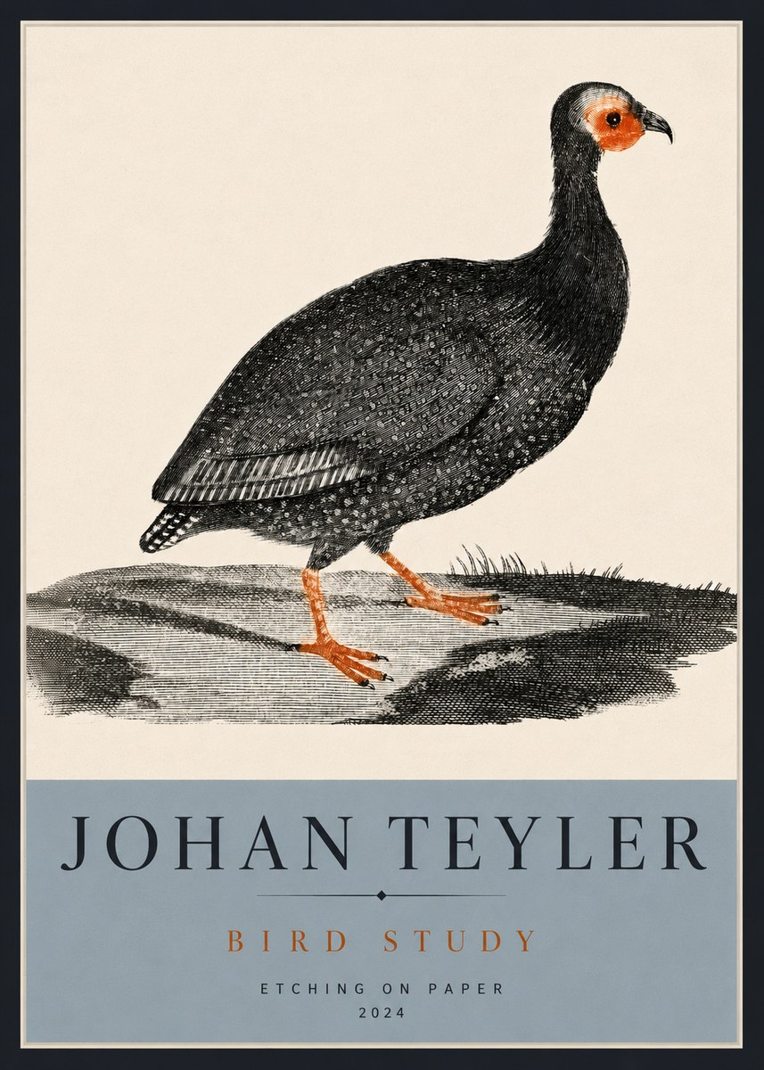 Johan Teyler Bird Study III No4 - Poster