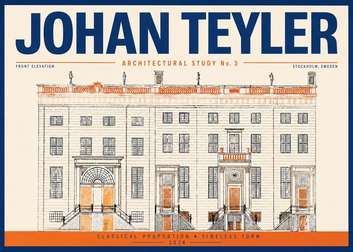 Johan Teyler Architectural Study VI No4 - Poster