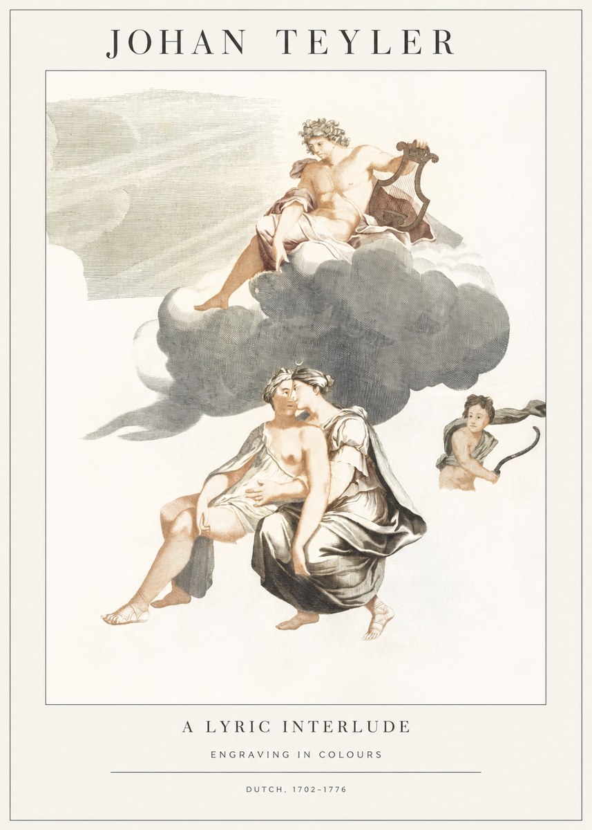 Johan Teyler Allegory of Music and Love No2 - Poster