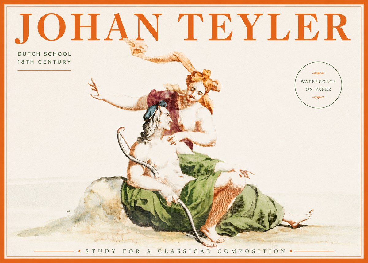Johan Teyler Study for a Classical Composition No3 - Poster