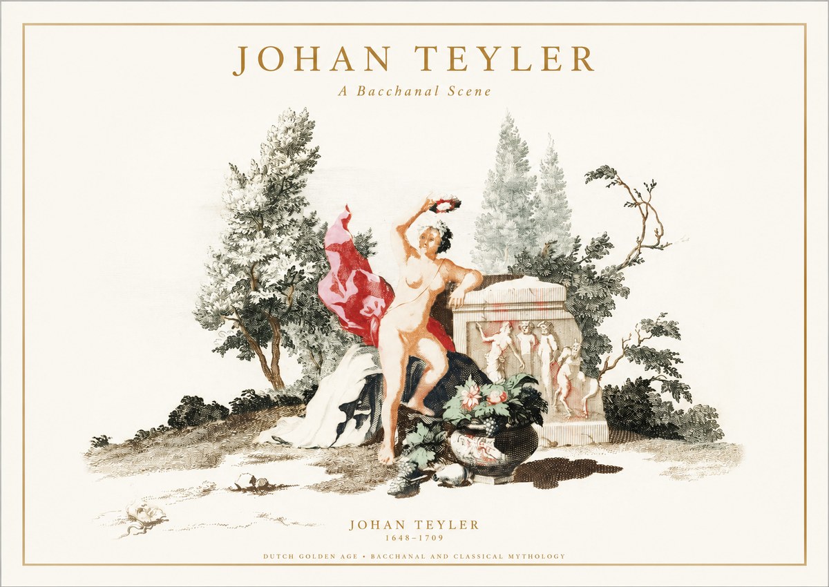 Johan Teyler A Bacchanal Scene No1 - Poster
