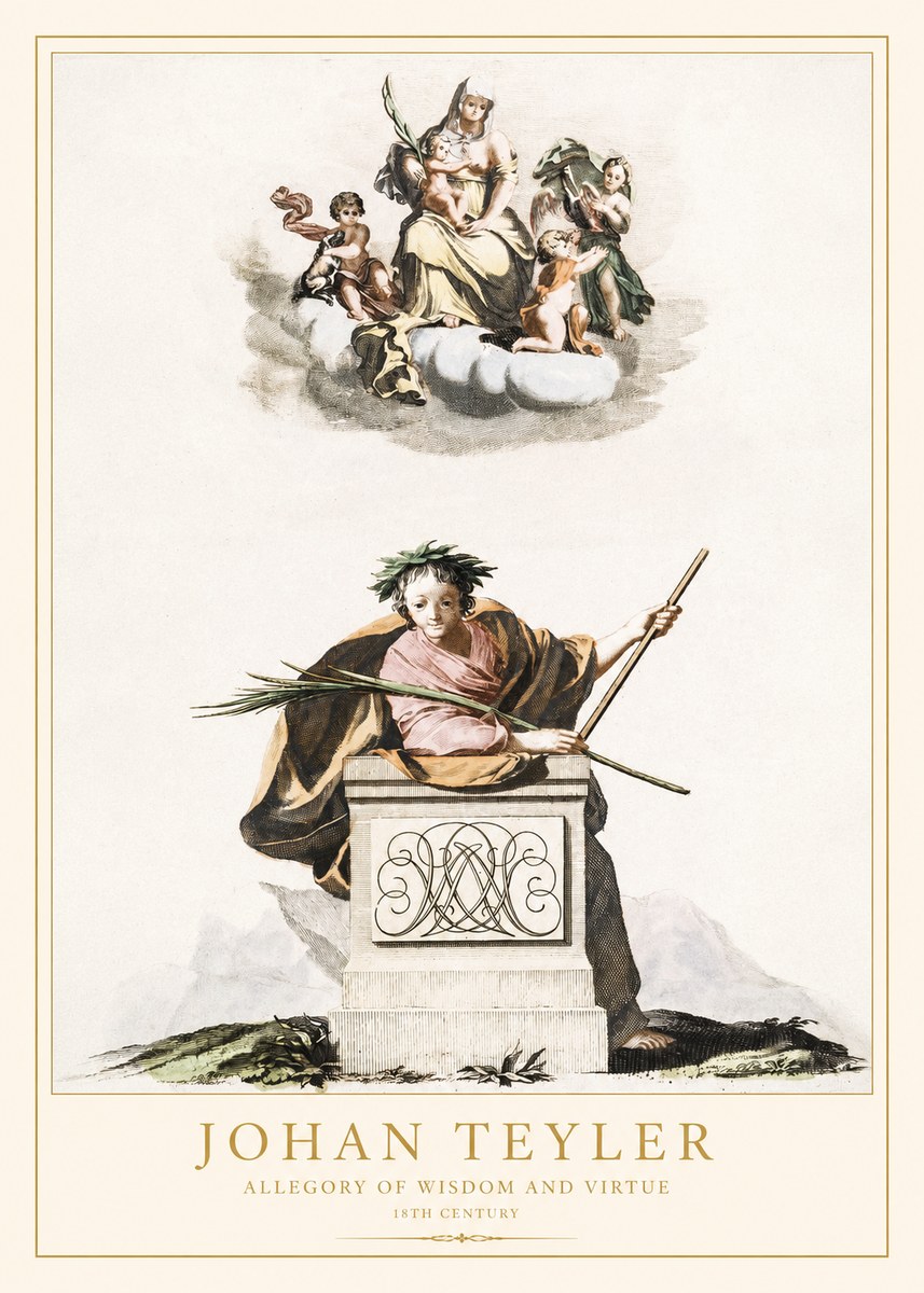 Johan Teyler Allegory of Wisdom and Virtue No1 - Poster