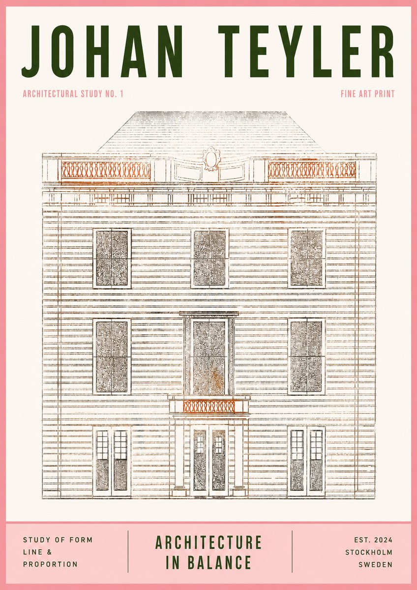 Johan Teyler Architectural Study No. 1 II No3 - Poster