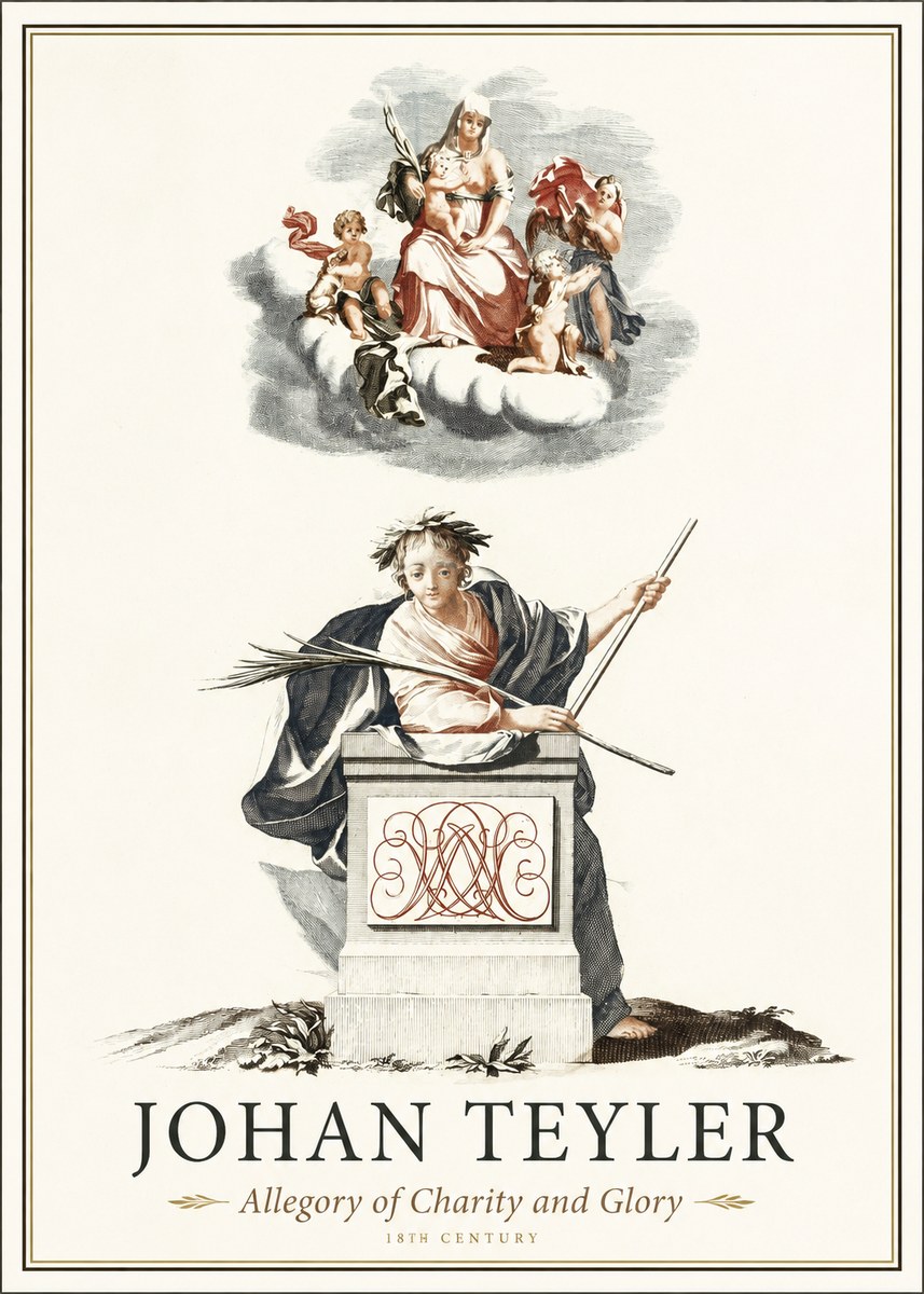 Johan Teyler Allegory of Charity and Glory No1 - Poster