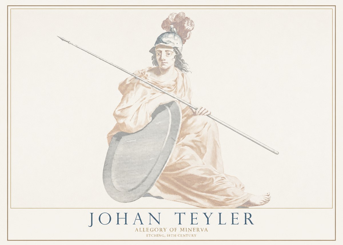 Johan Teyler Allegory of Minerva No1 - Poster