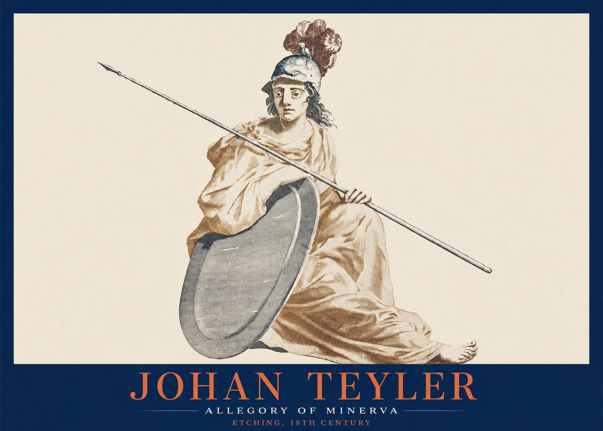 Johan Teyler Allegory of Minerva No2 - Poster