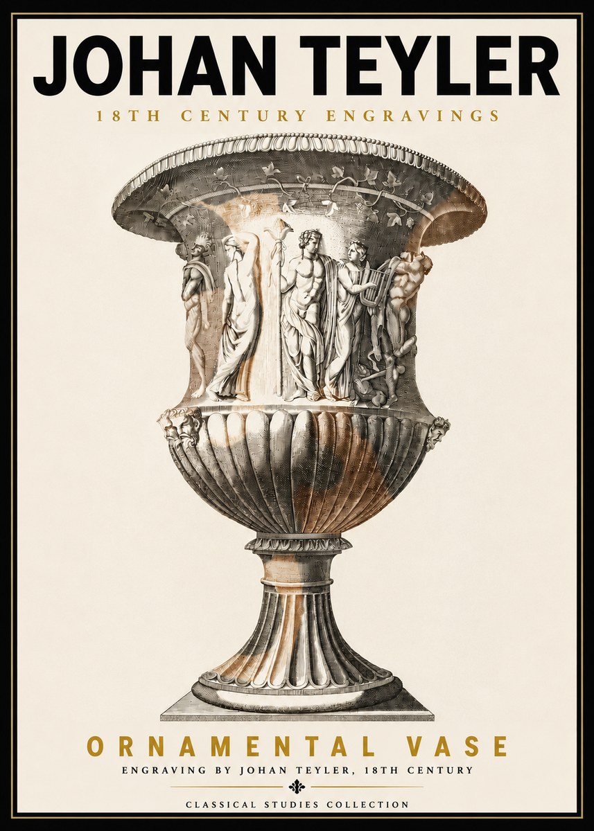 Johan Teyler Ornamental Vase II No5 - Poster