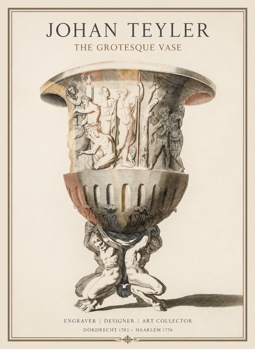 Johan Teyler The Grotesque Vase No1 - Poster