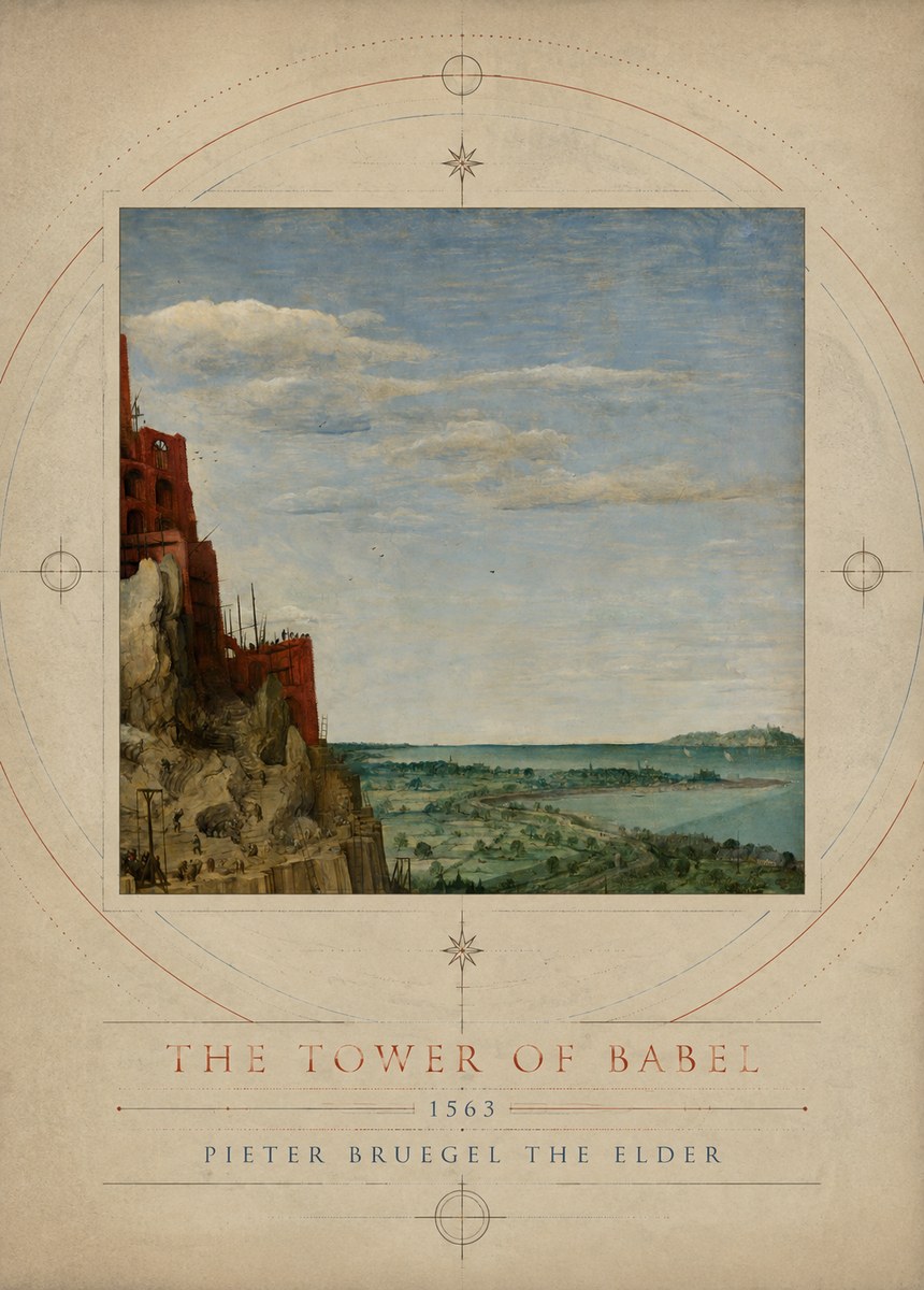 Pieter Bruegel The Tower of Babel X No3 - Poster
