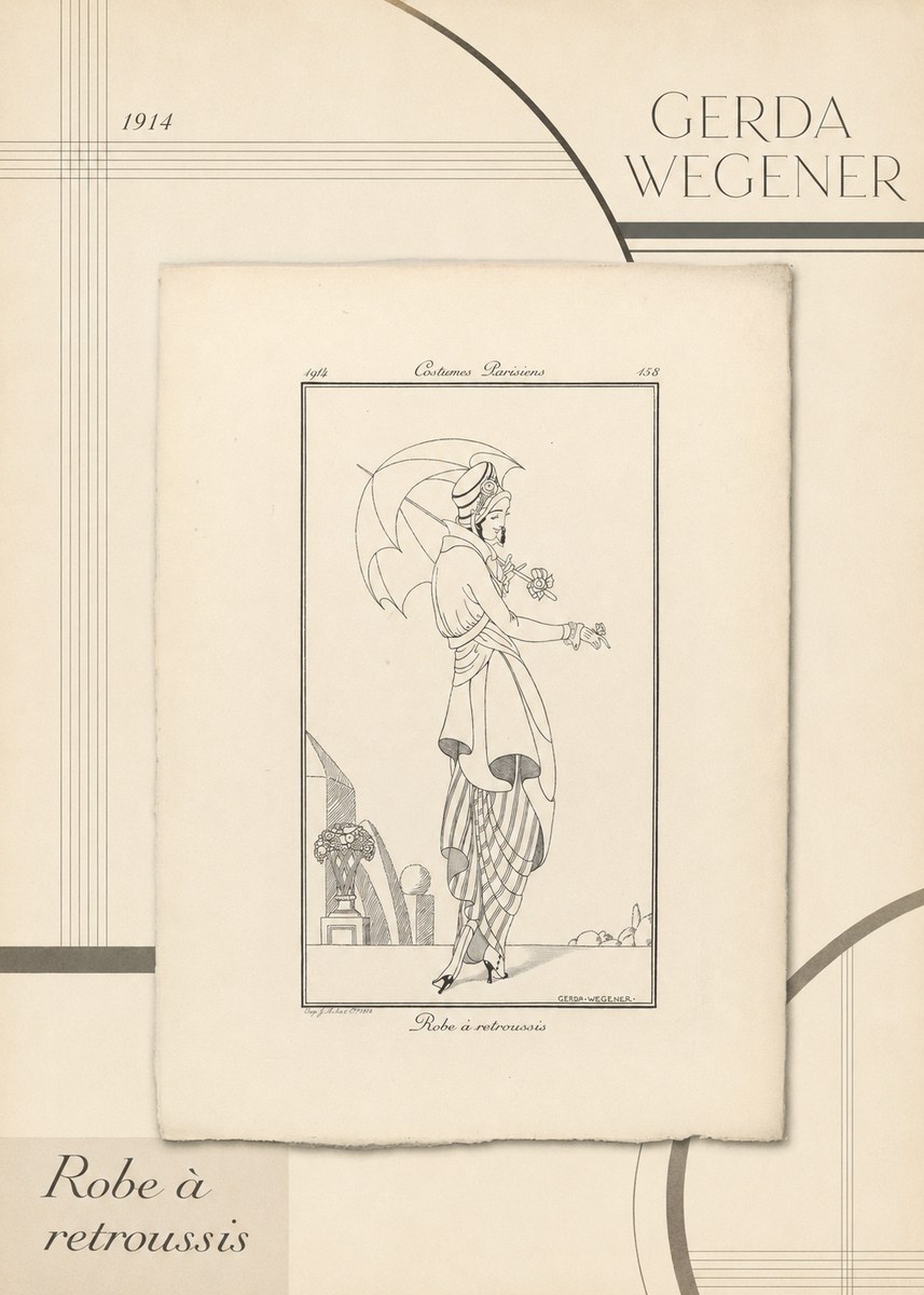 Gerda Wegener Robe À Retroussis No4 - Poster