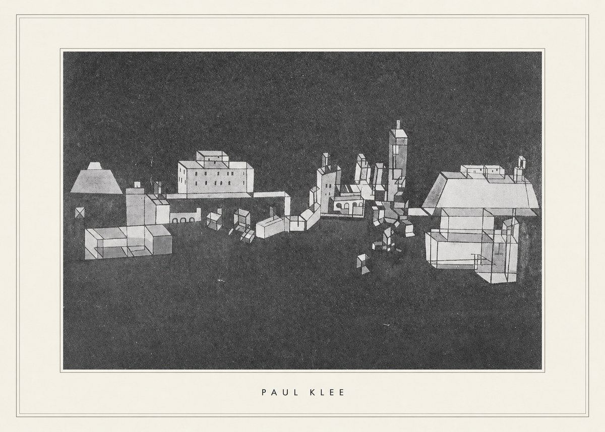 Paul Klee Architectural Forms No5 - Poster