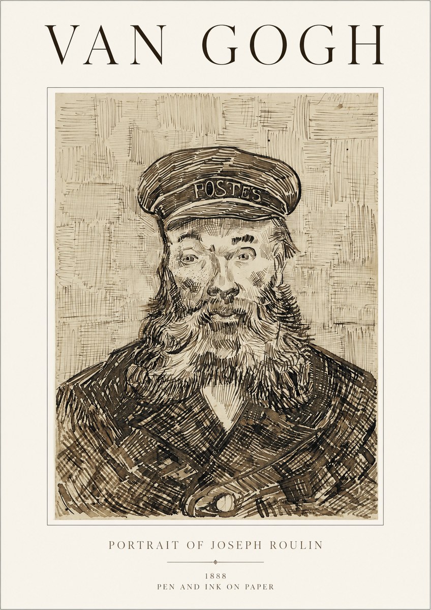 Van Gogh Portrait of Joseph Roulin I No1 - Poster
