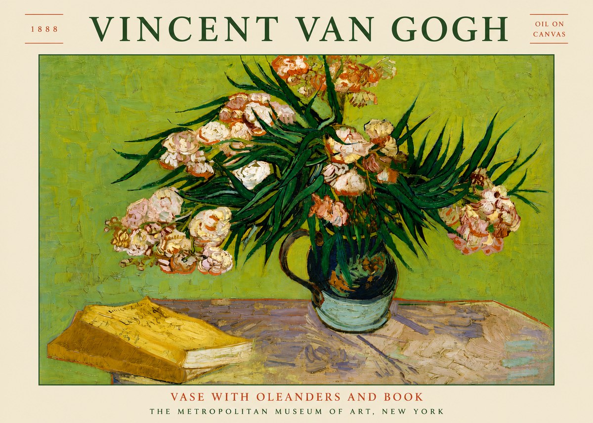 Van Gogh Oleanders No5 - Poster