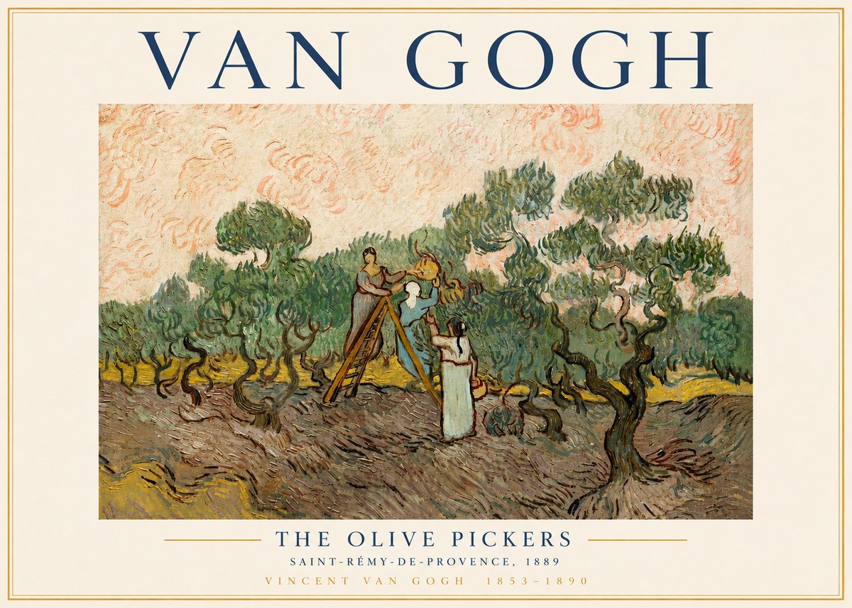 Van Gogh The Olive Pickers I No3 - Poster