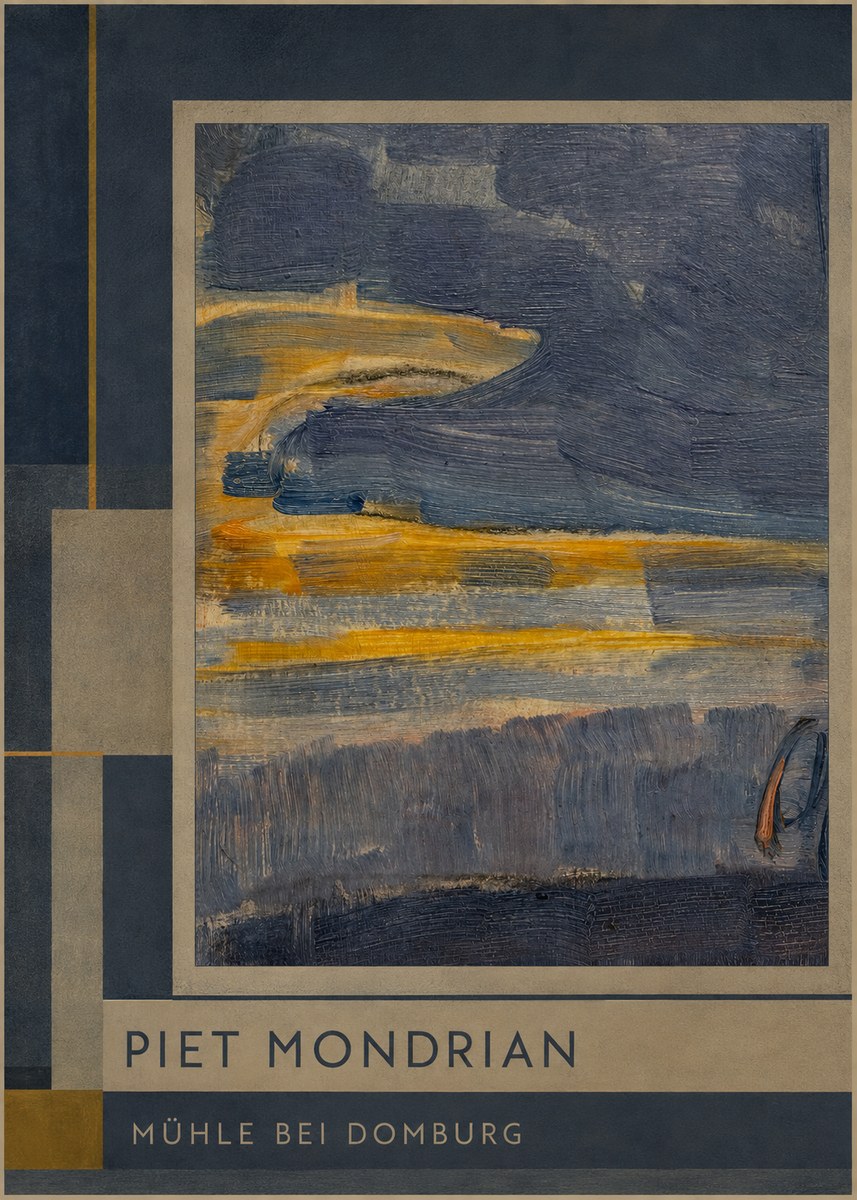 Piet Mondrian Mühle Bei Domburg No2 - Poster