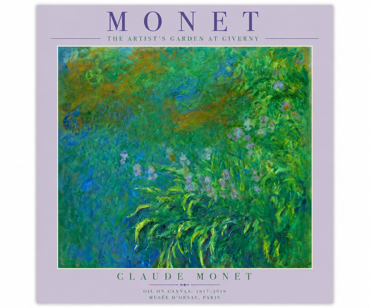 Monet The Artist's Garden at Giverny No4 - Poster