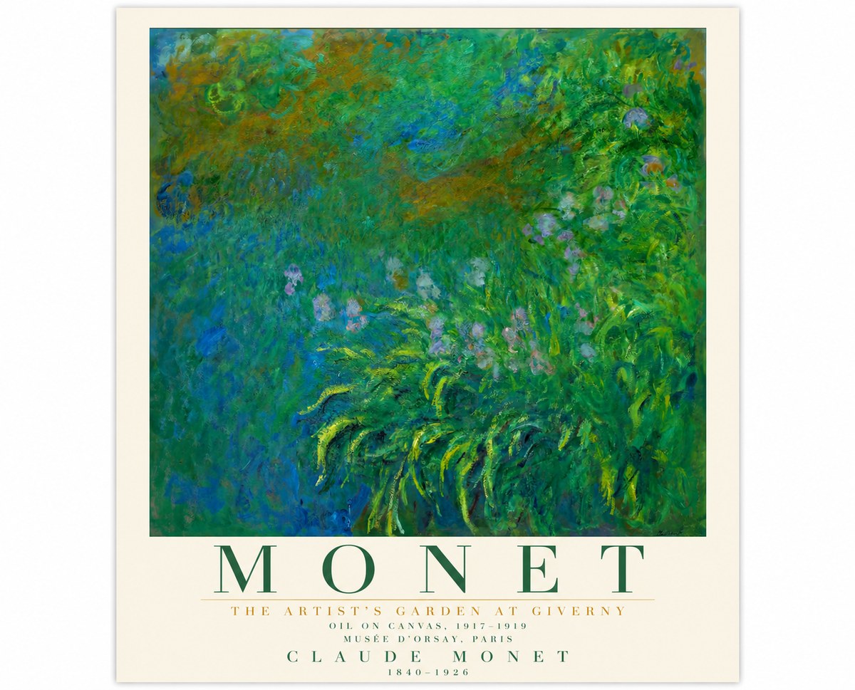 Monet The Artist's Garden at Giverny No5 - Poster