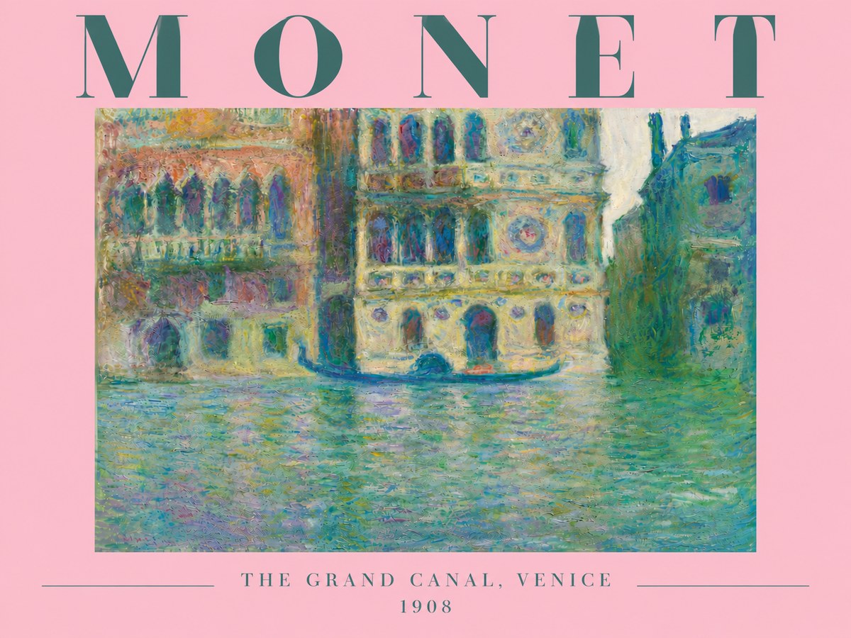 Monet The Grand Canal, Venice No6 - Poster