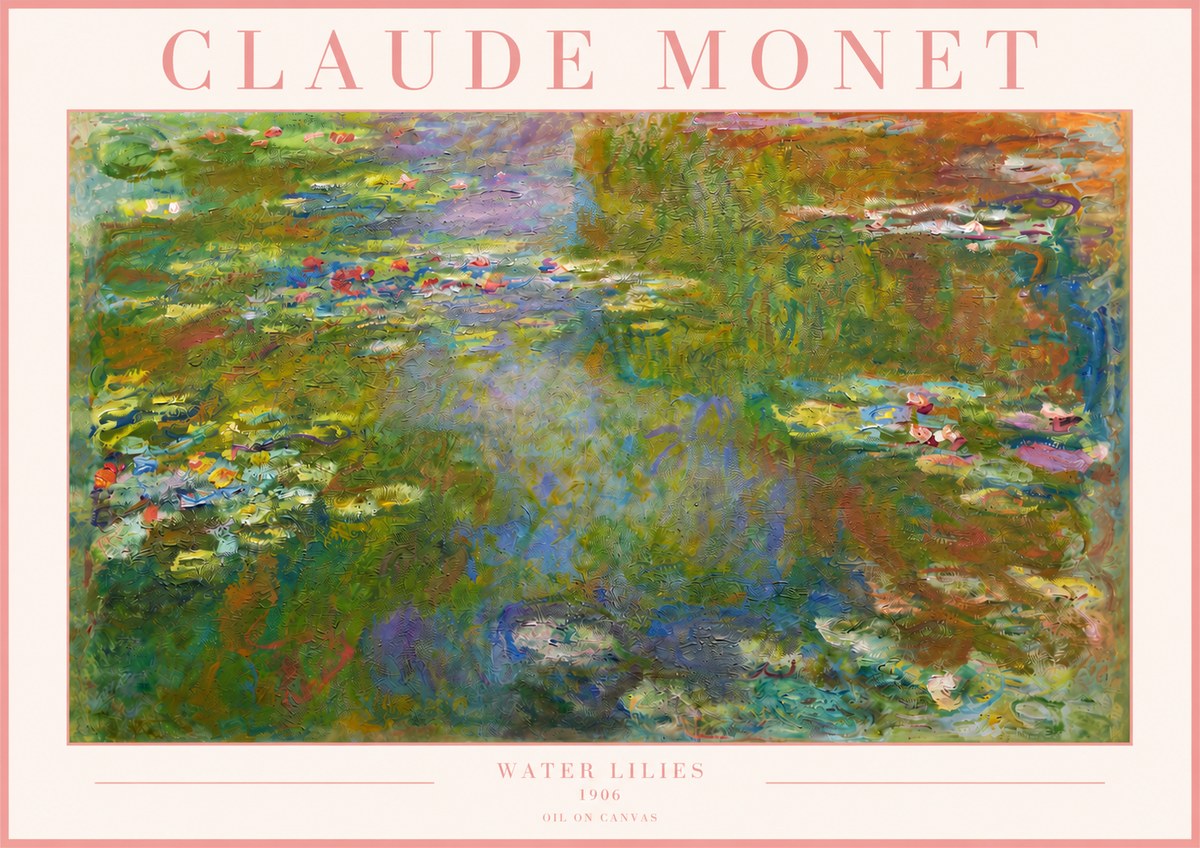 Monet Water Lilies III No3 - Poster
