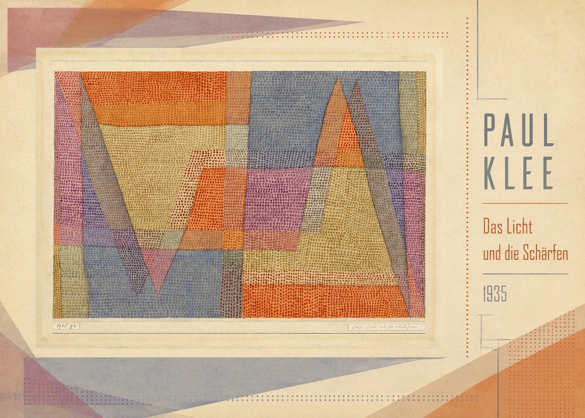 Paul Klee Das Licht Und Die Schärfen No3 - Poster