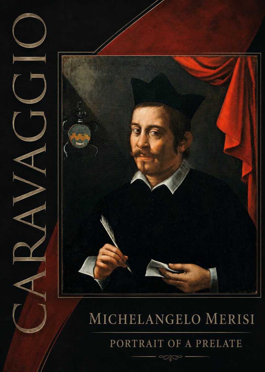Michelangelo Merisi da Caravaggio Portrait of a Prelate No2 - Poster