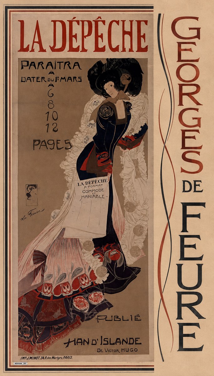 Georges de Feure La Dépêche - Han D'islande No5 - Poster