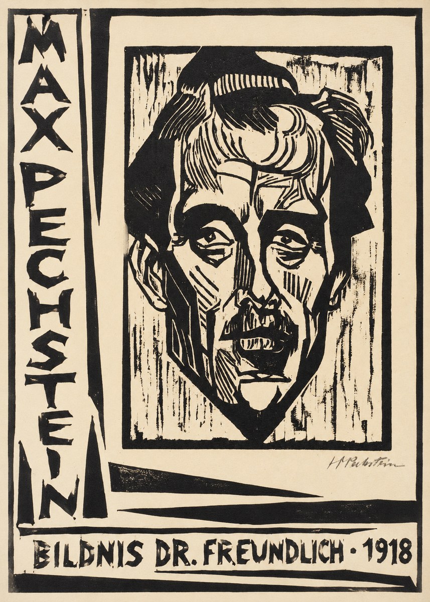 Max Pechstein Bildnis Dr. Freundlich • 1918 No2 - Poster