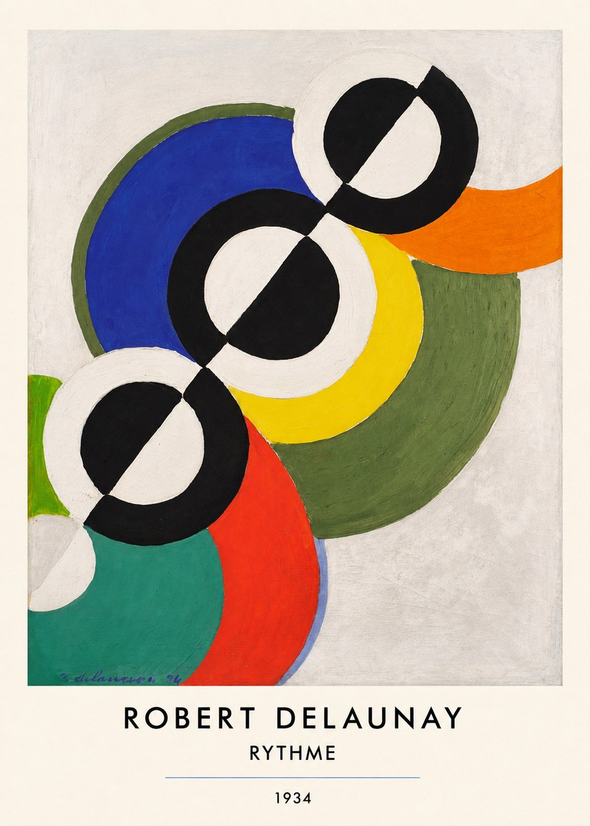 Robert Delaunay Rythme, 1934 No5 - Poster