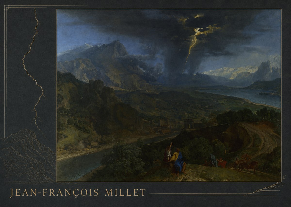 Jean-François Millet The Thunderbolt No2 - Poster